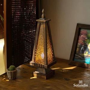 Handmade bamboo lamp, Table lamp, Bedside lamp, Teak & Bamboo light, Home decor